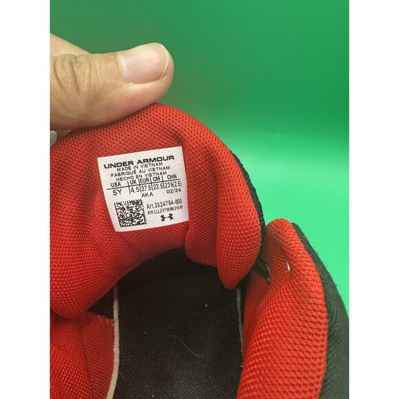 Big Kids' Under Armour Jet '21 Basketball Shoes Red / Black Sz 5Y - Picture 11 of 11